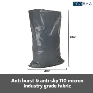 PRObag - Polythene Rubble Sacks - ULTRA Heavy Duty Rubble Bags - Extra THICK Industrial Grade Builders Rubble Bags