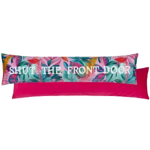 furn. Shut The Front Door Velvet Draught Excluder Cover