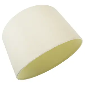 Modern Designer Cream Linen Fabric Lamp Shade with Inner Matching Cotton Lining