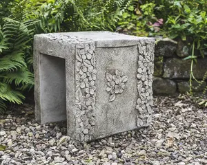 Daisy Design Stone Cast Garden Stool / Seat