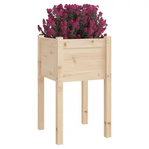 Berkfield Garden Planters 2 pcs 40x40x70 cm Solid Pinewood