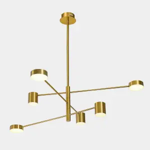 Luminosa Remdal Modern Multi Arm Pendant Ceiling Light LED, 3000K