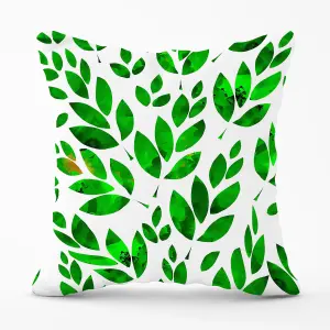 Watercolor Abstract Leaves Outdoor Cushion 45cm x 45cm