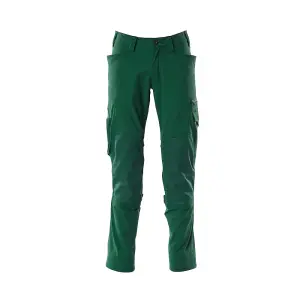 Mascot Accelerate Stretch Trousers with Kneepad Pockets - Green   (38.5) (Leg Length - Long)