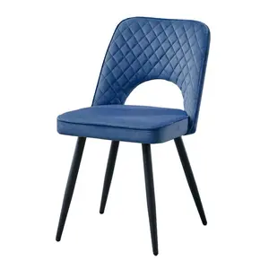 Asfand Upholstered Dining Chair (Set of 2) Dark Blue