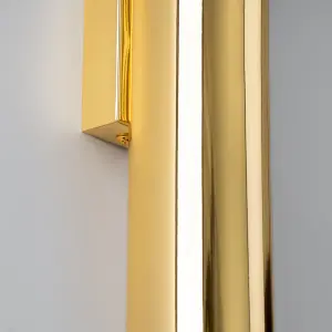 Lagos Steel Golden Gloss 2 Lights Modern Wall Light