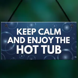 Funny Hot Tub Sign Quote Hot Tub Accessories Garden Summerhouse Sign Home Gift