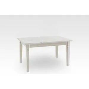 Kelly Solid Wood Dining Table Grey/Leach-coloured / H78 x L90 x W160cm