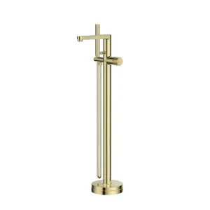 UK Home Living Avalon Koko Free Standing Bath/Shower mixer Brushed Brass