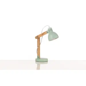 Luminosa Nora Desk Task Lamp, Green, Wood