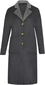 House Of Bruar Ladies Wool Rich Reversible Coat