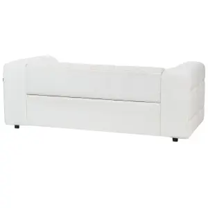 3 Seater Boucle Sofa White MULLOLA