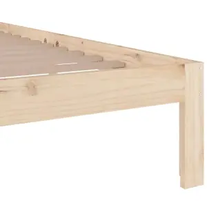 Berkfield Bed Frame Solid Wood 180x200 cm Super King Size