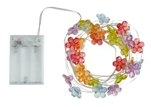 Smart Solar Flower Solar-powered Multicolour 30 LED Outdoor String lights