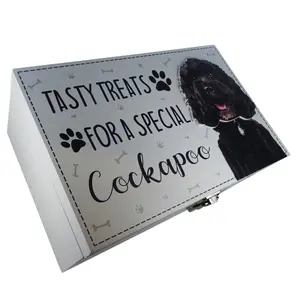 Cockapoo Dog Treat Box Delong Decorative Box