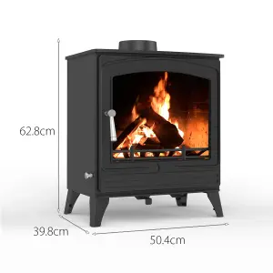 8.5kW Steel Eco Solid Multifuel Wood Burning Stove