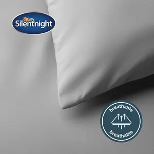 Silentnight Supersoft Duvet Set Dove Grey / Super King - 2 Pillowcases (45 x 80 cm)