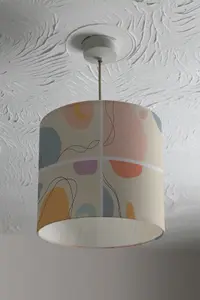 Hand drawn various shapes and doodle objects (Ceiling & Lamp Shade) / 25cm x 22cm / Lamp Shade