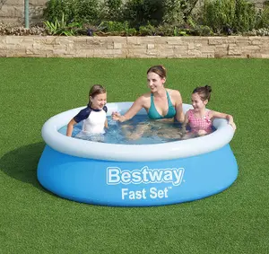 Bestway 940 Litre 1.8m (6ft) x 50cm Fast Set Water Paddling Swimming Pool