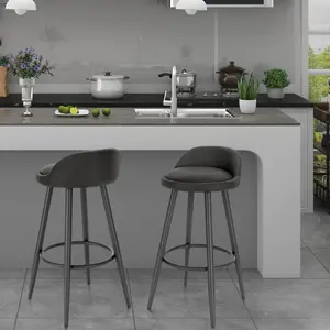 Ackeron 70Cm Bar Stool (Set of 2) Anthracite