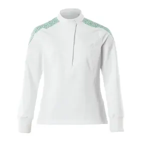 Mascot Food & Care Ladies Fit Ultimate Stretch Smock (White/Grass Green)  (XXXXX Large)