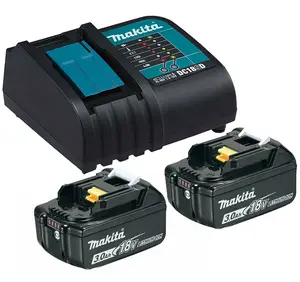 2 x Makita BL1830 Li-Ion 3.0ah Battery + DC18SD 9.6-18v 30 Minute Fast Charger