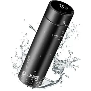 MantraRaj Water Bottle 500ml Smart Flask Vacuum Insulated LED Temperature Display Lid Stainless Steel Cup