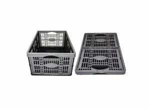 32L Collapsible Plastic Foldable Crates - 10