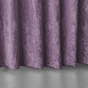 4x1M Crushed Velvet Backdrop, Photography Background Blackout Curtain - Lavender