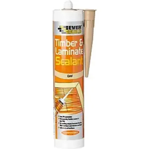 Everbuild Timber and Laminate Sealant, Oak, 300ml (Pack of 12)