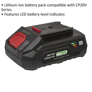 20V 2Ah Lithium-ion Power Tool Battery for SV20 Series - Ideal for Cordless Tools