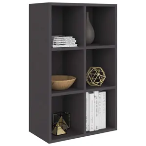 Gardinier Book Cabinet 66 x 30 x 98 cm Engineered Wood Grey