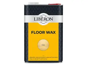 Liberon Clear Floor Wax - 5 Litres for Interior Wood Floors