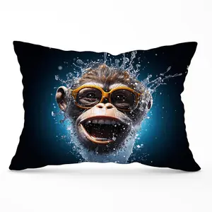 Splashart Cheeky Chimp Face Cushions 33cm x 48cm