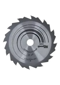 Bosch Professional Speedline Wood Circular Saw Blade - 160 x 20 x 2.2 mm, 12 Teeth