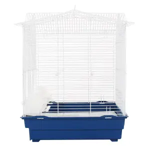 KCT Indoor Bird Cage Santiago Plus Exotic Portable Small - Blue