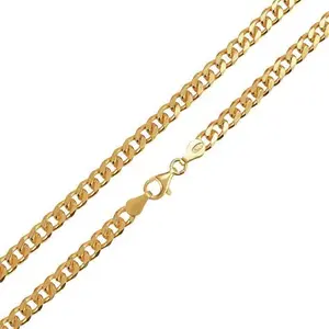 Revere 9Ct Gold Plated Sterling Silver Curb 20 Inch Chain