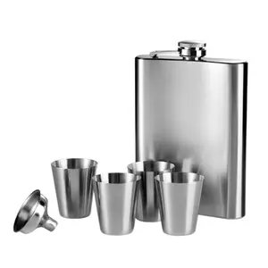 Maison by Premier Stainless Steel Hip Flask Set