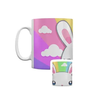 Inquisitive Creatures Kawaii Bunny Mug Multicoloured (One Size)