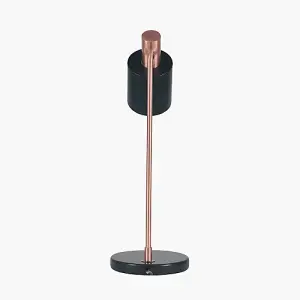 Black and Copper Metal Table Lamp