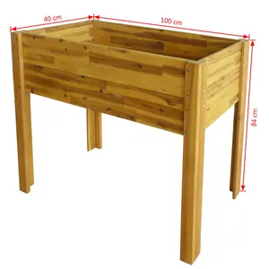 Berkfield Raised Garden Raised Bed Solid Acacia Wood