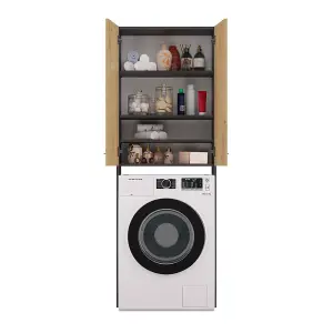 Pola DD Washing Machine Surround Cabinet Anthracite Artisan Oak