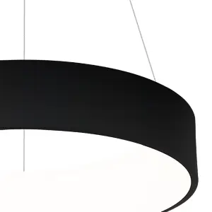 Milagro Ohio Stunning Matt Black LED Pendant Lamp 24W(122W)  45CM Diameter Height Adjustable