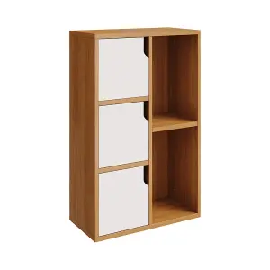 Wooden Storage Shelf Bookcase Cabinet,Freestanding Bookcase Rack Bookshelf