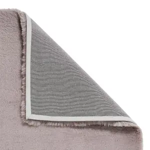 Grey Shaggy Plain Modern Machine Made Polyester Easy to Clean Rug for Living Room and Bedroom-120cm X 170cm