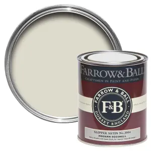 Farrow & Ball Modern Slipper Satin No.2004 Eggshell Paint, 750ml