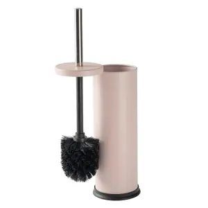 Harbour Housewares - Round Toilet Brush & Bin Set - Matt