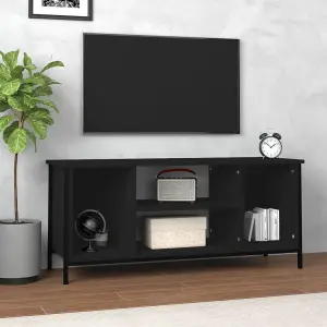 Berkfield TV Cabinet Black 102x35x45 cm Engineered Wood