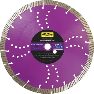 Versatile 300mm Wet & Dry Diamond Cutting Disc for Building Materials