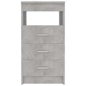 Berkfield Drawer Cabinet Concrete Grey 40x50x76 cm Engineered Wood